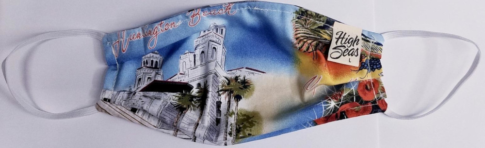 California themed Face  Mask  100% Cotton Made in USA